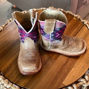 Brand new,  never worn baby cowgirl boot size 2